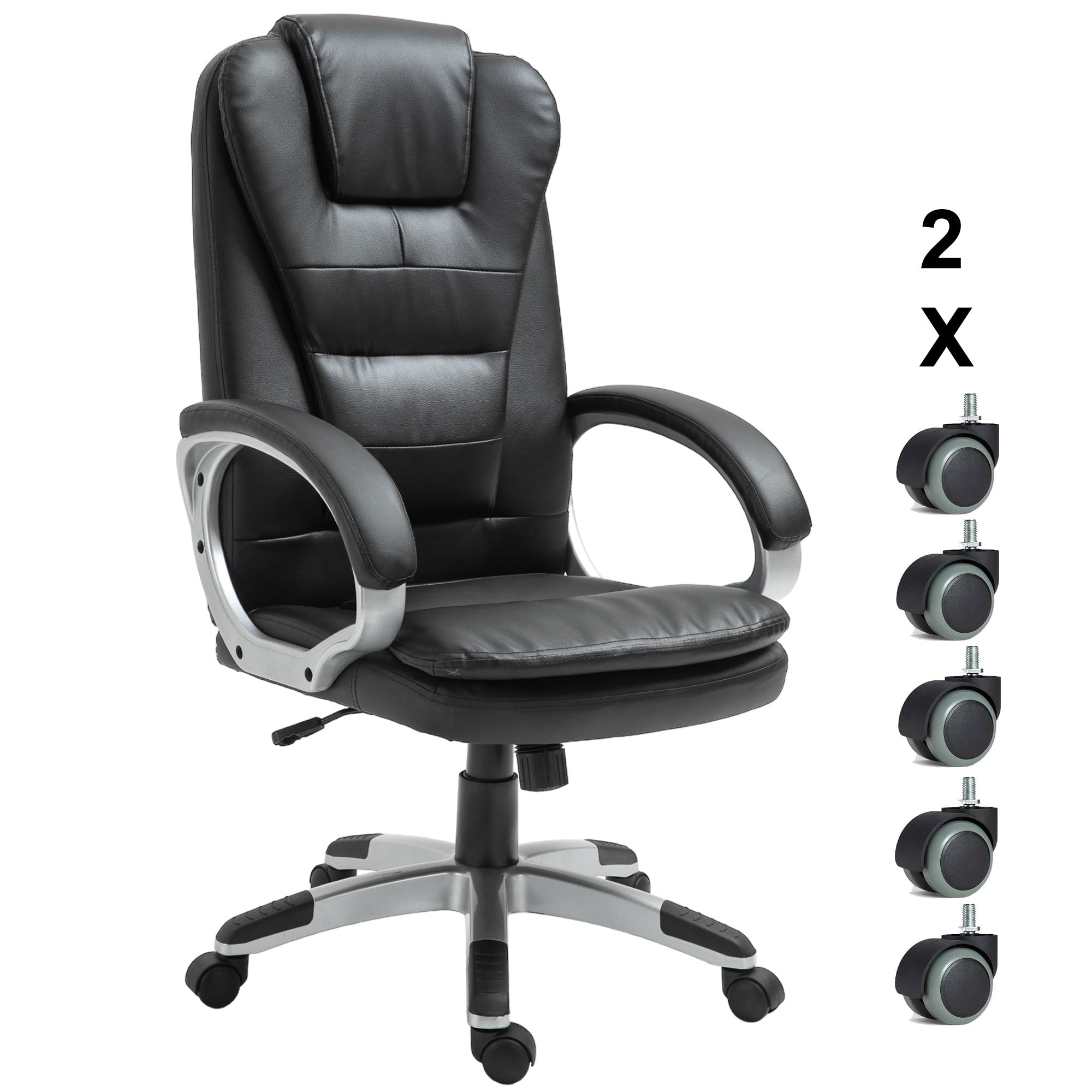 Scaun De Birou Directorial Ergonomic KD Home Prestige Comfort A59, Negru Scaun De Birou Directorial Ergonomic KD Home Prestige Comfort A59, Negru